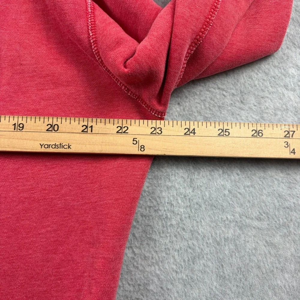 Polo Ralph Lauren Hoodie Men's Large Red Faded Full Zip Talon Terry Beach Wash
